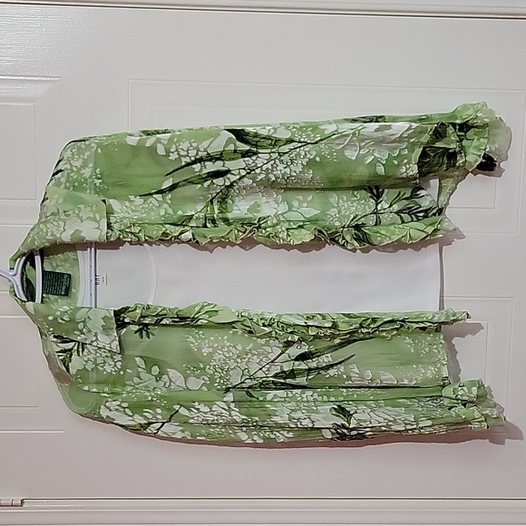 Everday Flowy Silk Floral Blouse US M - Picture 12 of 12